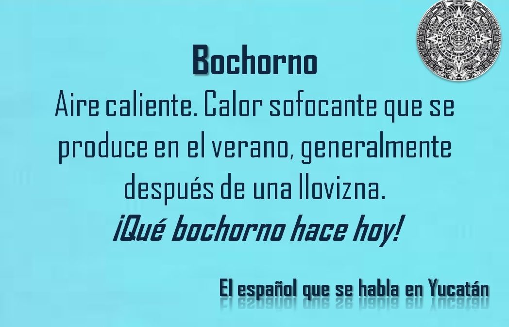 BOCHORNO: «¡QUÉ BOCHORNO HACE HOY!»