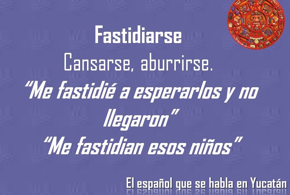 FASTIDIARSE: «ME FASTIDIAN ESOS NIÑOS»