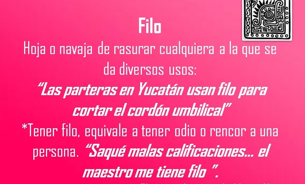FILO: «EL MAESTRO ME TIENE FILO»