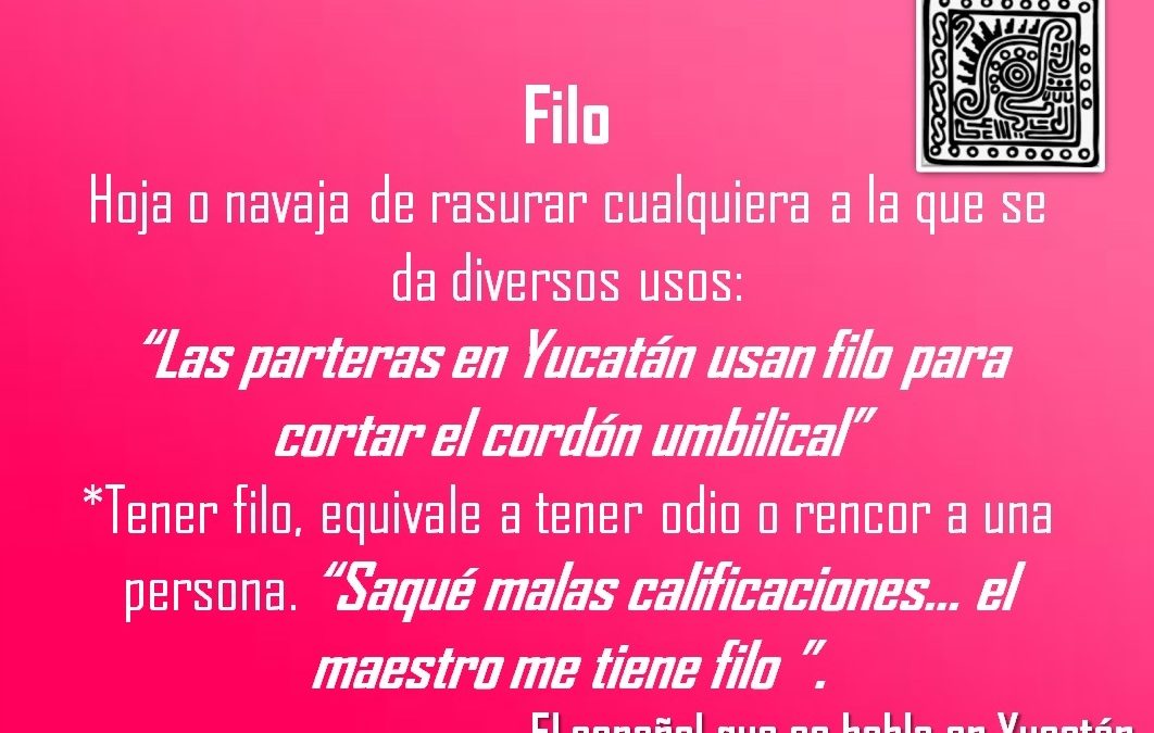 FILO: «EL MAESTRO ME TIENE FILO»