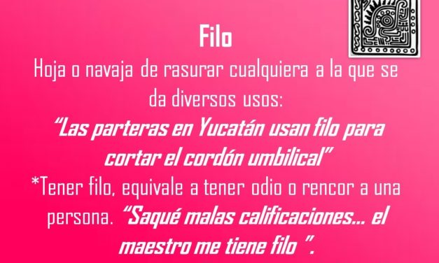 FILO: «EL MAESTRO ME TIENE FILO»