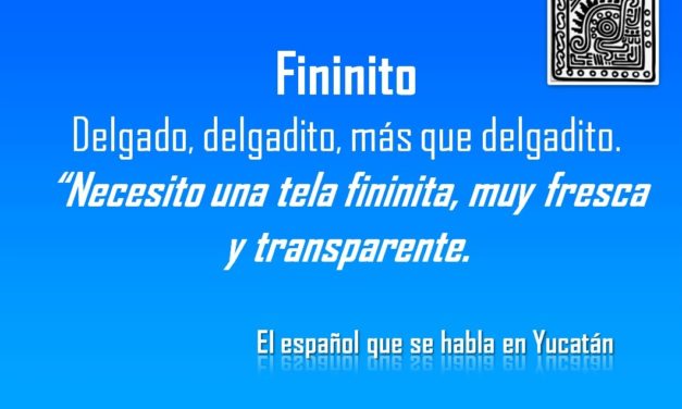 FININITO: «NECESITO UNA TELA FININITA, MUY FRESCA Y TRANSPARENTE»