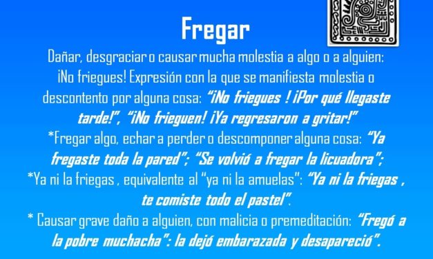 FREGAR: «SE VOLVIÓ A FREGAR LA LICUADORA»