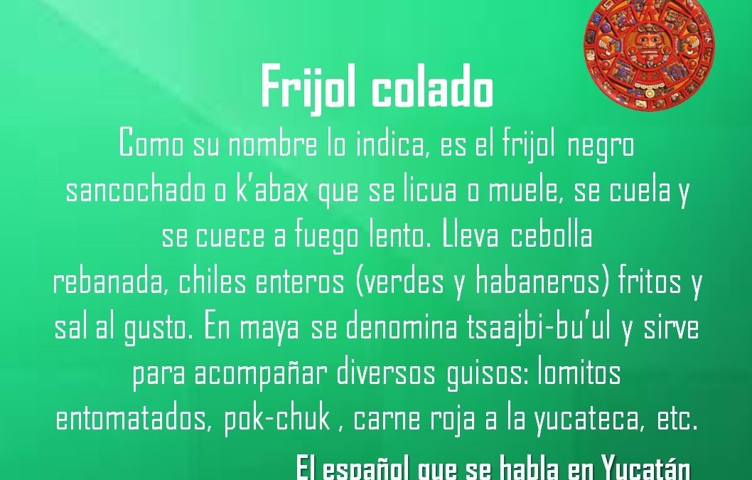 FRIJOL COLADO