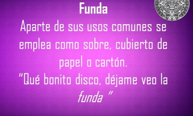 FUNDA: «QUÉ BONITO DISCO, DÉJAME VEO LA FUNDA»
