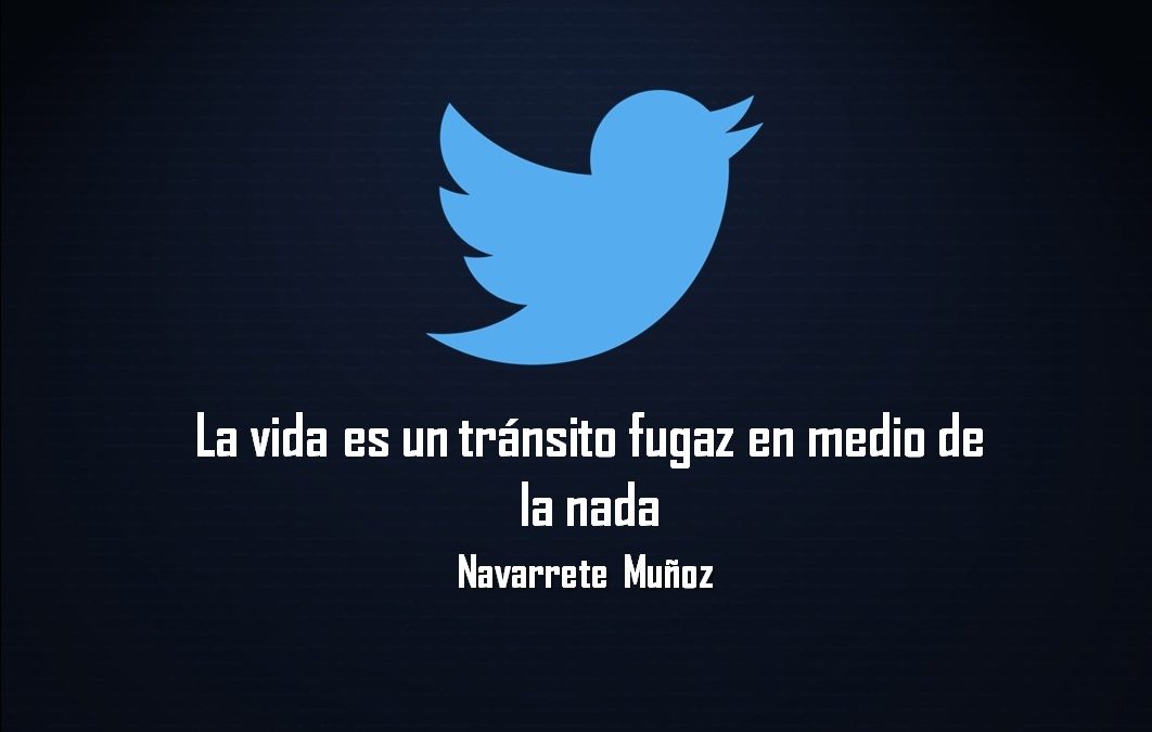 LA VIDA ES UN TRANSITO FUGAZ EN MEDIO DE LA NADA