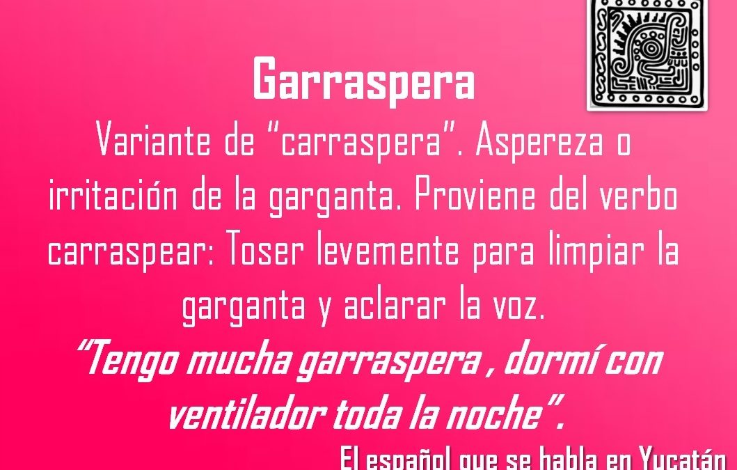 GARRASPERA: “TENGO MUCHA GARRASPERA, DORMÍ CON VENTILADOR TODA LA NOCHE”.