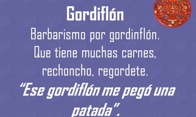 GORDIFLÓN: «ESE GORDIFLÓN ME PEGÓ UNA PATADA”