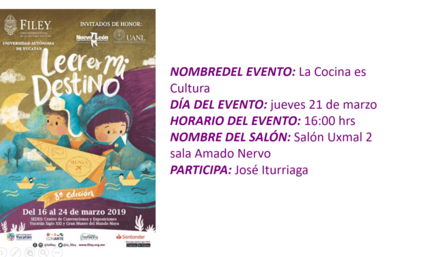 EVENTO FILEY 2019. «LA COCINA ES CULTURA»