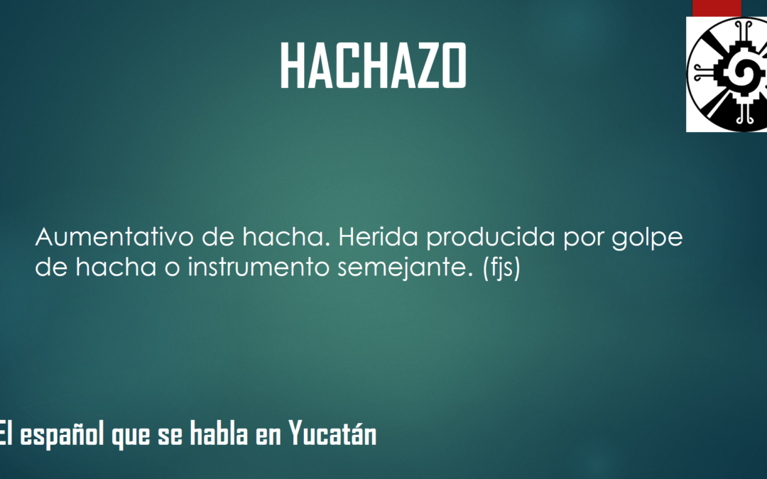 HACHAZO: «HERIDA PRODUCIDA POR GOLPE DE HACHA»