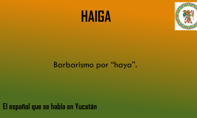 HAIGA: «BARBARISMO PARA HAYA»