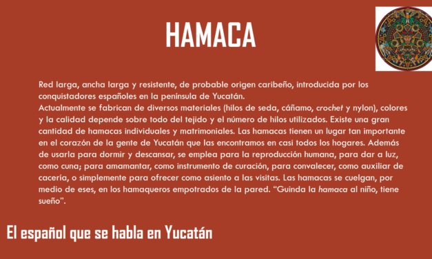HAMACA: «RED LARGA, ANCHA Y RESISTENTE»