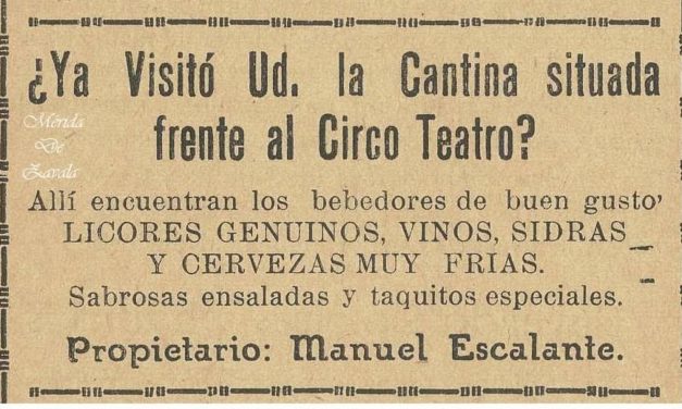 CANTINAS DE MÉRIDA… FRENTE AL CIRCO TEATRO