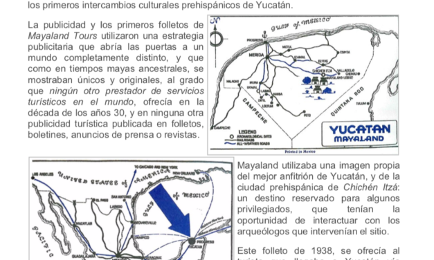 Primeros folletos de Mayaland Tours