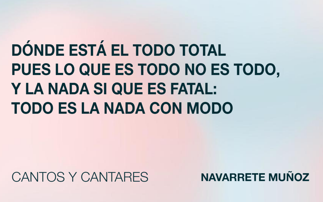 CANTOS Y CANTARES