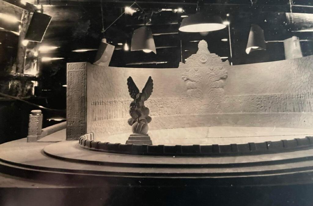 Construcción del Monumento a la Bandera en Paseo de Montejo