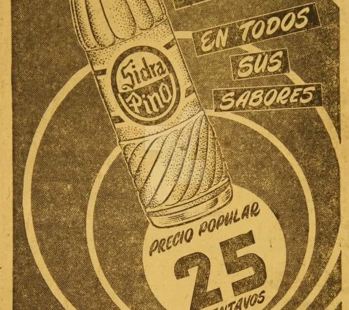 Publicidad de la Sidra Pino en 1950