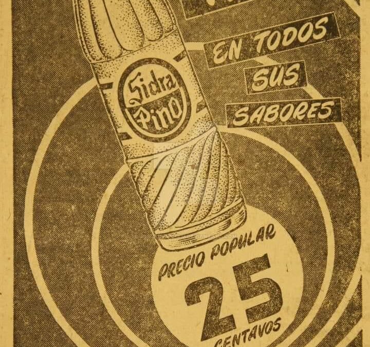 Publicidad de la Sidra Pino en 1950