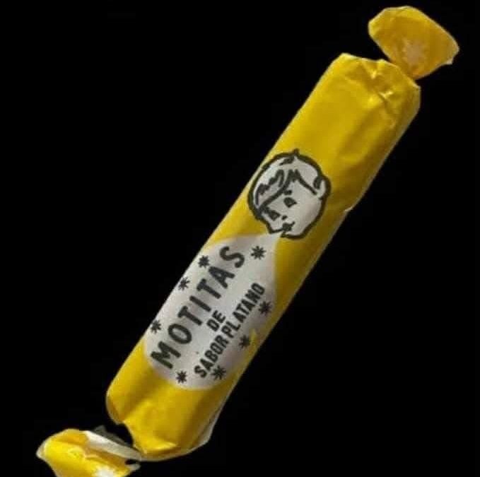 El legendario chicle Motita de sabor plátano