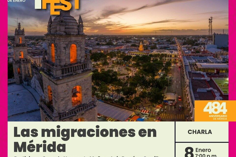 Las migraciones en Mérida: Charla del Mérida Fest 2026 con Gonzalo Navarrete Muñoz