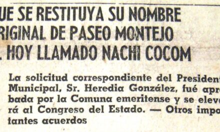 PASEO NACHI COCOM Y SU PROLONGACIÓN